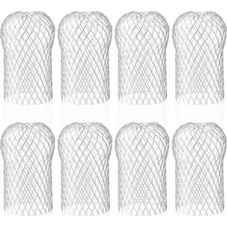Lot de 8 Crapaudine de Gouttière en Aluminium, Filtres de Gouttière Flexible et Durable pour Maison Avant-toit Tuyau de Descente contre les Feuilles (1/5)