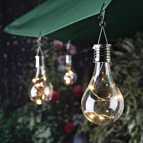 Lampe LED Suspendue Rotative - Éclairage Extérieur Jardin Camping Décoration Noël - Charge Solaire IP44 - 0.6 W - 5 LED - 1 Pièce (1/5)