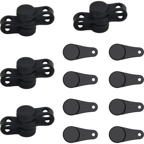 12 Pcs Aimant Air Fryer, Résistant Boucle Silicone Friteuse, Boucle Magnétique Cuisson, Boucles Magnétiques en Silicone Aimant pour Airfryer Papier, Empêche le Papier Sulfurisé de Couvrir les Aliments (1/5)
