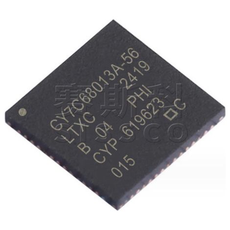 CY7C68013A-56LTXC Electronic component chip IC, 5 units of electronic component chip, 5 units shipped.