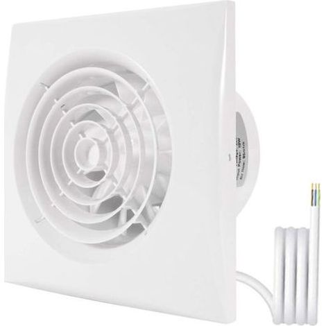Ventilateur d'extraction de salle de bain 100 mm - Extracteur d'air pour conduit mural ou plafond (1/5)