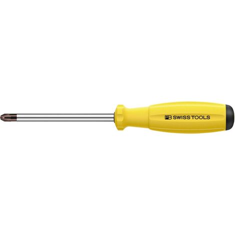 PB Swiss Tools Pozidriv-Schraubendreher, mit 2K-SwissGrip-Heft, ESD, Kreuzschlitzgröße 2