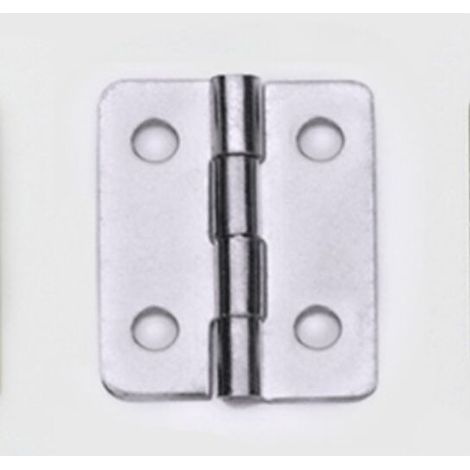 50pcs Mini Hinges Silver 18x16mm Flat Hinges for Furniture Doors Drawers Chests DIY Accessories Connectors with 200pcs Screws (1/5)