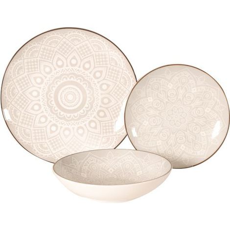 Servizio piatti Xtra porcellana Mandala 18Pz [WK8574]