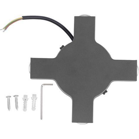 Lámpara LED de pared línea de faro decorativa lámpara exterior exterior para salón corredor jardín blanco 4W AC 85-265V (1/5)