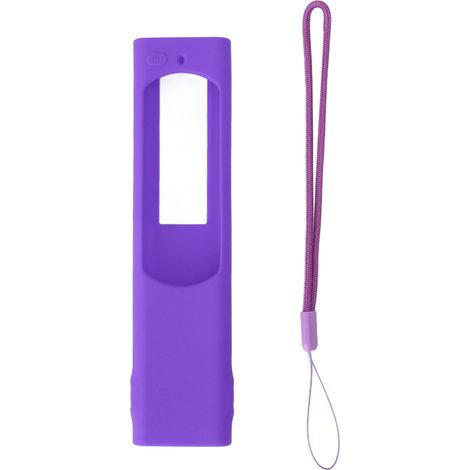 Étui de protection en silicone violet avec dragonne pour télécommande TV TM-2180E (1/5)