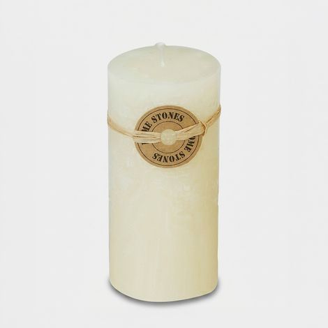 Vela aromática cilíndrica de vainilla 14 cm - Blanco roto (1/3)
