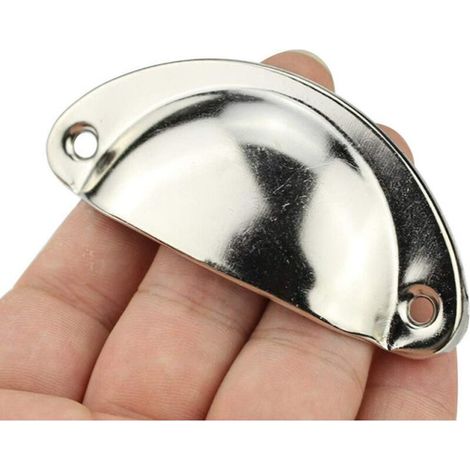 BETTE 10 piezas Tirador de cajón vintage Tirador de concha Tirador de puerta Tirador de armario de cocina Tirador de pomo en forma de concha Tirador de puerta Decoración retro para armario (1/4)