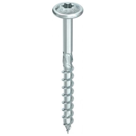 Vis HECO-Topix-Plus - Ø8x180mm - Tête Ronde large - Filetage Partiel - T40 - Boite de 50 - 61306