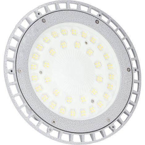 Lampe de travail LED 100 W 12 000 lm, couvercle en verre trempé, antidéflagrante, pour applications minières, industrielles, industrielles et d'atelier, couleur marbre. (1/5)