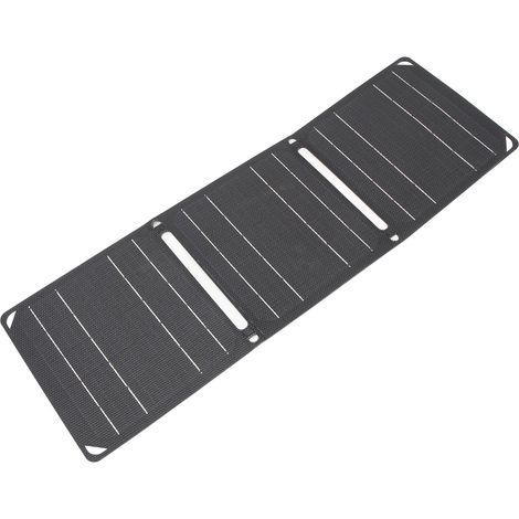 Panneau Solaire Pliable 20W IPX4 Étanche Chargeur Nomade 5V 9V 2A avec 2 Ports USB pour Randonnée Bivouac Extérieur (1/5)