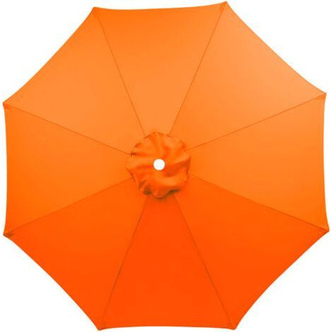 Housse de rechange pour parasol, 8 baleines, 3 m, imperméable, anti-UV, tissu de rechange, orange (1/5)