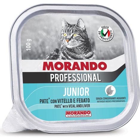 CIBO GATTO MORANDO VSC 100 G VITELLO E FEGATO Q.TA 32