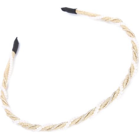 Bandeau nuptial rose en métal, diadème de mariage élégant pour cérémonie, soirée ou événement spécial (1/5)