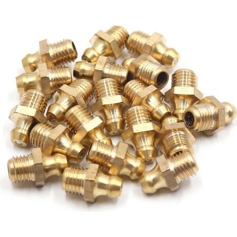 20Pcs Graisseur Droit M8 X 1 en Laiton pour Auto (1/5)