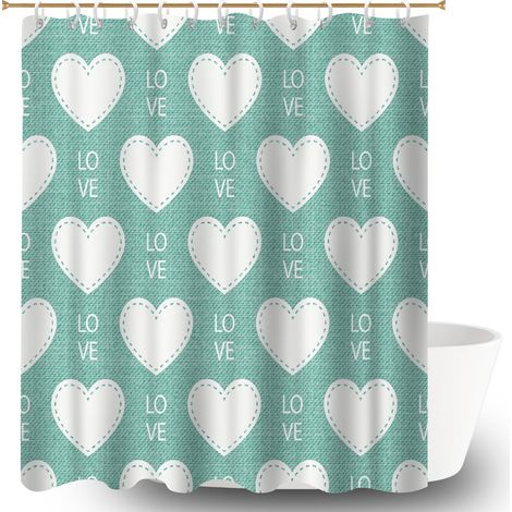Kit rideau de douche en polyester 180x180 Élégant bâche polyester douche pour une déco moderne (1/5)