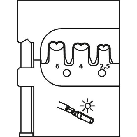 8140-25 Inserto de módulo para Multi Contact MC4 (1/3)