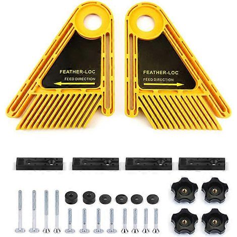 2x guides de coupe à ressort pour scies circulaires et tables de défonceuse, outils de guidage, joints d'onglet, gabarit, rainures pour fenêtres et portes, bricolage (1/4)