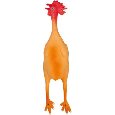 Jouet pour Chien en Latex – Poulet avec couineur – Jouet interactif pour Animaux – Forme réaliste de Poulet – Taille : 45 cm (1/3)