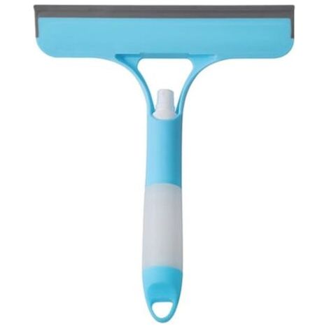 VtiziklGrattoir à verre à pulvérisation d'eau double face pour la maison, nettoyage de verre multifonctionnel, nettoyant de salle de bain, nettoyeur de machine compatible avec le linge domestique (ble (1/5)