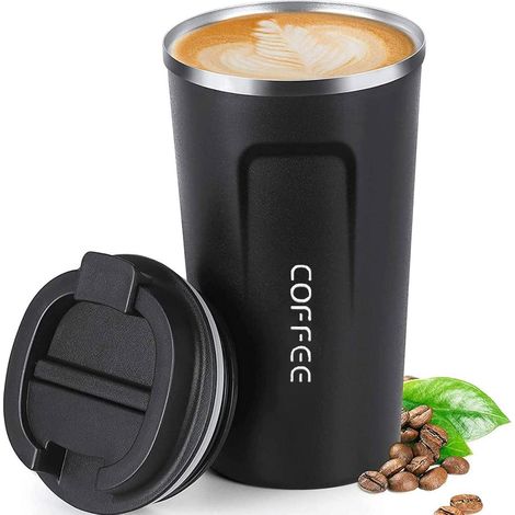 ERBO Kaffeebecher to go Thermobecher Edelstahl Auslaufsicher Kaffeetasse 510ml (1/5)