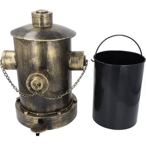 Fire Hydrant Trash Can Creative Garbage Can with Inner Bucket Pedal Waste Bins for Household Bar Restaurant (1/5)