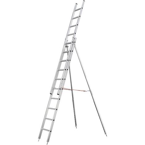 Echelle à rallonge arbre fruitier Siedra, 2x10 échelons, 3,10-5,25m 920-10