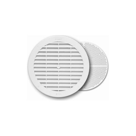 GRIGLIA ROTONDA CON RETE ZANZARIERA - 15 CM