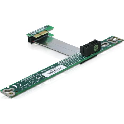 Delock Tarjeta Elevadora PCI Express x1  x1 con cable flexible 7 cm
