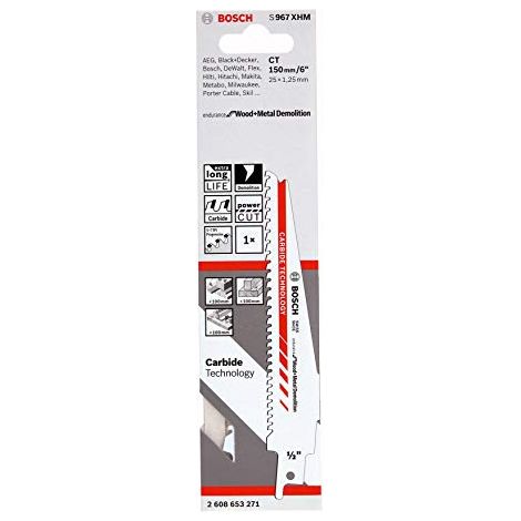 Lama per seghetto alternativo Bosch S 967 XHM Confezione da 1 pezzo (1/4)
