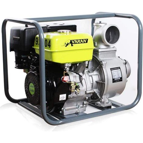Varan Motors – Pompe à eau thermique 92704 – Motopompe essence 4'' – Débit 90m³/h – Hauteur max 31m – Moteur 4 temps 13CV (1/5)
