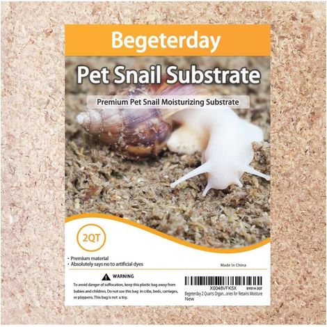 Substrat de Mousse Naturelle pour Escargot de Compagnie Humidification Premium 2 Quarts (1/5)