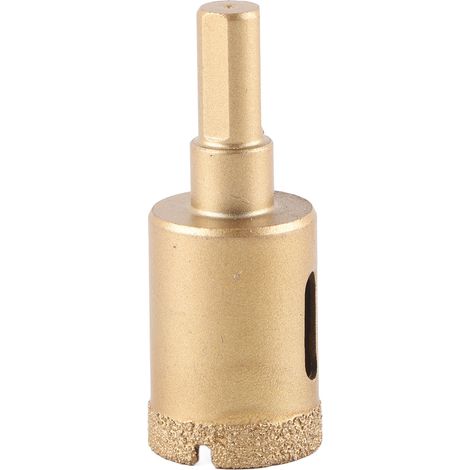 Mèche diamantée couronne trépan brasé 25mm pour carrelage verre granit marbre porcelaine (1/5)