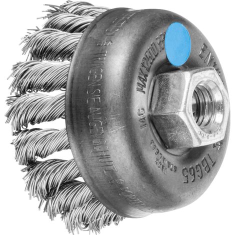 PFERD TOOLS Topfbürste gezopft TBG Ø 65 mm M14 Edelstahl-Draht-Ø 0,50mm Winkelschleifer 5 Stk