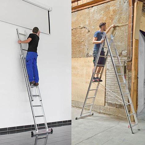 Mehrzweckleiter 2x12 Sprossen - Länge ausgefahren 5.64m - 7004524