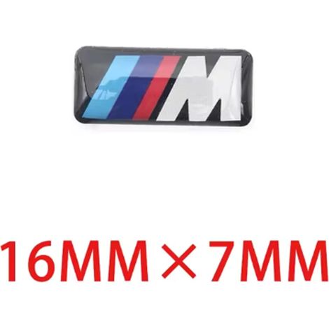 (16 x 7 mm, 10 pièces) Autocollant de volant (16 x 7 mm, neuf 2025) compatible avec les BMW E60, E93, E46, E90, F20 et E60. (1/4)