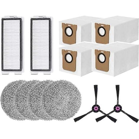 Filtre pour aspirateur brosse pour aspirateur Filtre de brosse pour aspirateur filtre de 12PCS P20 PRO / pour T5 Pro Robot Aspirateur pièce détachée Side Brosse Filtre Serpillière Cloth Sac à poussièr (1/5)
