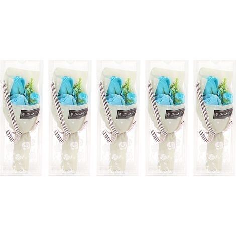Soap Rose Flower Vivid Beautiful Romantic Blue Rose Soap Artificial Flower with Gift Box for Birthday Gift Decoration (1/4)