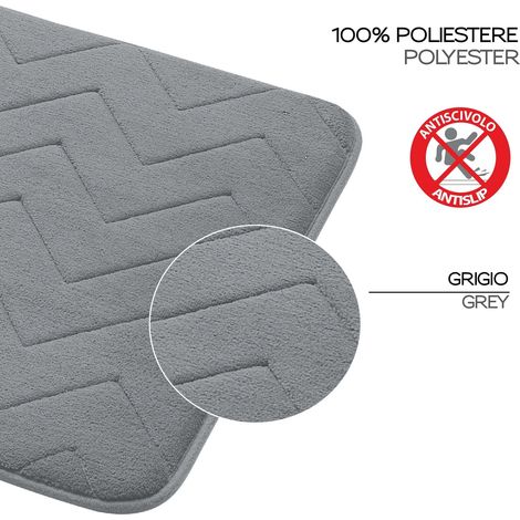 GEDY 96MS4060089 MOUSSE Alfombra Gris - ref: 96MS4060089