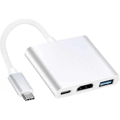 Cavo hub adattatore da USB-C a HDMI, AV digitale USB 3.0 4K 60Hz, compatibile con TV multiporta, MacBook e porte di ricarica Samsung PD, 3 in 1. (1/3)