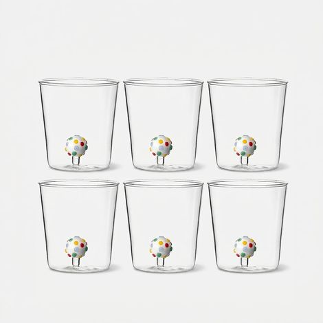 Set 6 bicchieri in vetro artigianali Made in Italy Bonbon (1/2)