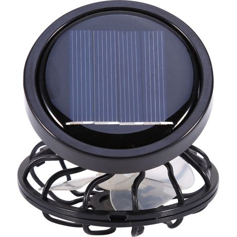 Mini ventilador eléctrico solar con pinza, aire acondicionado, ventilador de ambiente para viajes, acampadas y excursiones. (1/5)