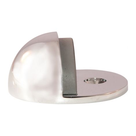 Ouvre&Déco – Butée de porte design en zamak chromé, 1/2 LUNE (1/2)