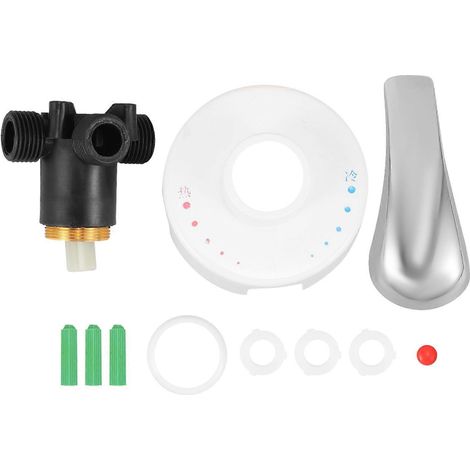 Robinet de douche mural avec mitigeur thermostatique intégré, idéal pour les particuliers (1 pièce).