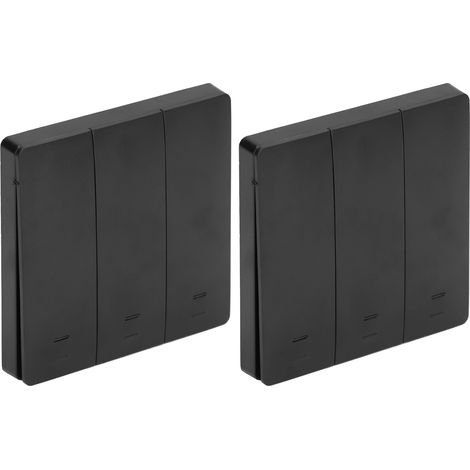 Interrupteur intelligent à 3 voies sans fil avec commande vocale et Wi-Fi pour éclairage domestique 100-230 V (1/5)