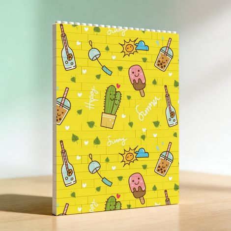 Cadre photo anniversaire en blocs à faire soi‑même, idée de cadeau pour adultes (1/5)