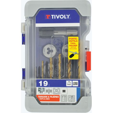 Tivoly • Mallette Ranger MTF19 19pcs Tarauds, Filières et Forets (1/4)