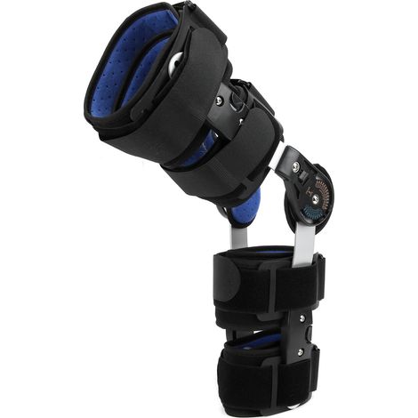 Attelle articulée pour genou réglable, orthèse de fixation pour fracture, protecteur de jambe blessée (1/5)