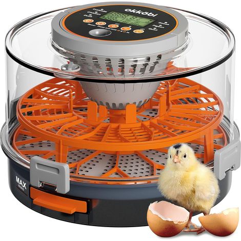 Couveuse œuf automatique,Incubateur œuf automatique 12 ou 20 œufs,Couveuse automatique avec retournement et humidité réglable,Mire Oeuf ,Température Ajustable,Facile à utiliser (1/5)