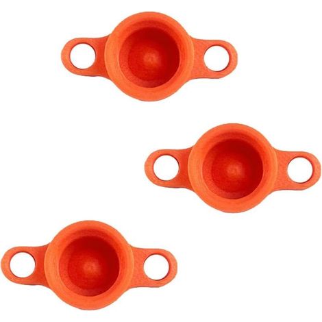 1 lot de 3 bouchons de nettoyage de buse de mastic de séchage pour verre de calfeutrage Tube Fit Standard Size Sealant Buse Outil d'entretien (1/4)